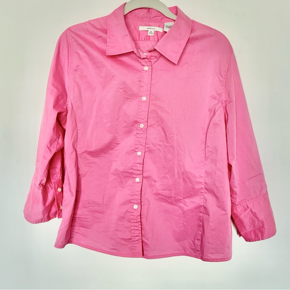 Merona Hot Pink Button-Down Shirt